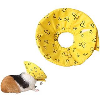 Hamster Rabbit Protection Cone Neck Recovery Collar - Small Animal Pets Elizabethan Collar Anti -Water Bite Sratch Risistant for Guinea Pig Mus M