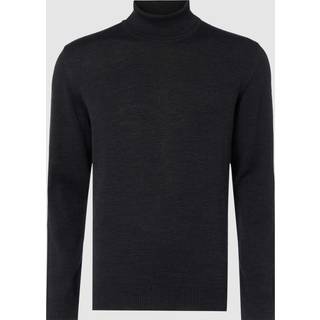 Maerz Herren Rollkragenpullover grau unifarben