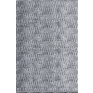 Style Kortluvet tæppe Ensfarvet - Grå - 240x340