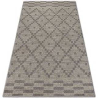 Tæppe SOFT 8047 RUTA BOHO fløde / lyse brun 120x170 cm