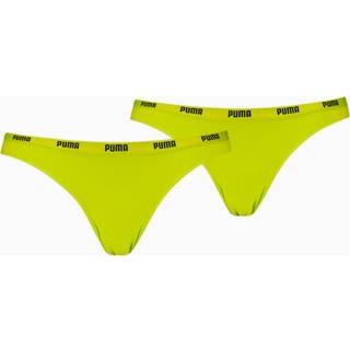 Women&#39;s Puma&#39;s Bikini Underwear 2 Pack, Green, Size 5, Clothing - Lime Green - 5