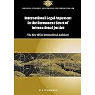 International Legal Argument in the Permanent Court of International Justice