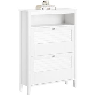 SoBuy Skoskab FSR152-W - 80x108x25 cm, hvid