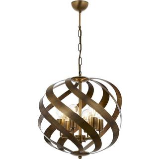 Pendellampe AV-1798-6E antikguld, 6 lyskilder