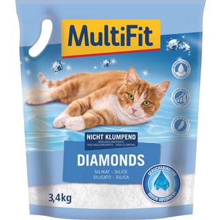 Kattegrus "Diamonds" ikke klumpende 8 l / 3,4 kg