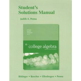 Student Solutions Manual for College Algebra