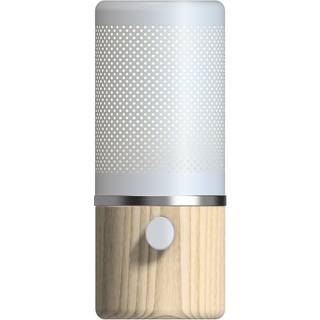 Herstal Jazz bordlampe, E27, ask/mat hvid