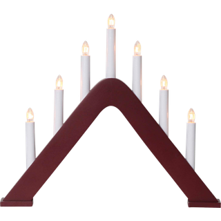 Star Trading - Advent Candlestick Jarve - Red - 36 cm