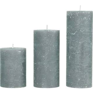 Rustic candle bloklys, diameter 7 cm - SLATE GREY • Cozy living