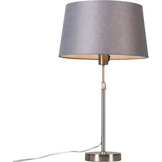 Bordlampe af stål med grå skærm 35 cm justerbar - Parte
