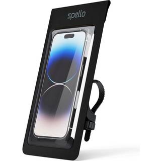 Spello Vandtæt Mobilholder til Cykel - Maks. Mobil 165 x 95 mm - Sort