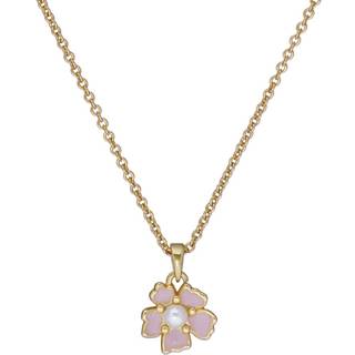 Ted Baker Petiies Gold Pink and Pearl Flower Neckalce - 49cm