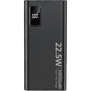SiGN Ekstremt Kraftig Powerbank 30000mAh, 22.5W - Sort