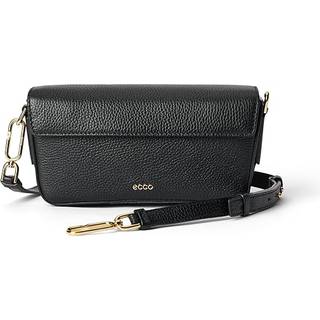 ECCO Pinch Bag - Crossbody lædertaske med opadbuet bund - Sort - Size: 13X25X7 cm (UK 5.12x9.84x2.76 in)