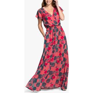 Hot Squash HotSquash Pink Chiffon Wrap Top Maxi Dress