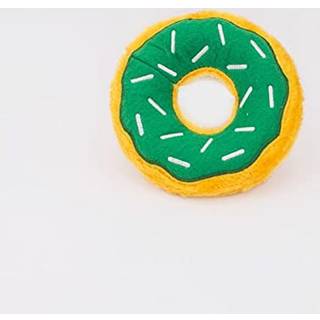 ZippyPaws - Original Donutz - No Stuffing Squeaky Plys Hundeleget?j - St. Patrick's Shamrock Green Original st?rrelse