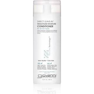 GIOVANNI Direct Leave In Weightless Moisture Conditioner - Co-Wash Fantastisk til kr?ller og b?lget h?r Wash & Go Salonkvalitet Ingen parabener t