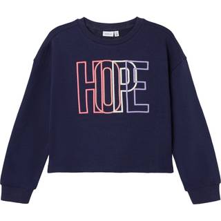 Name It Dark Sapphire/melange Short Loose Sweatshirt