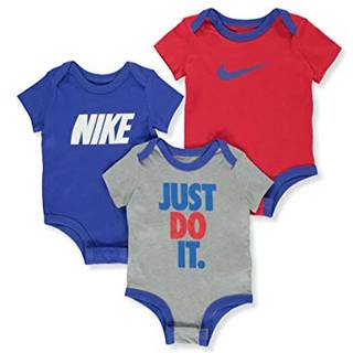 Nike baby drenge 3 -delt g?r det bare bodysuits - Game Royal (3 m?neder)