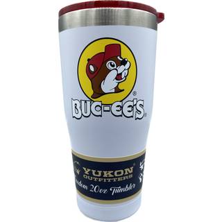 Buc-EEs hvide rustfrie stål frihed tumbler med farve logo dobbelt væg vakuum isoleret tonet dias låg pulver finish 20 ounces