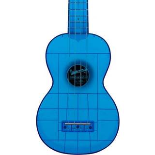 Kala Brand Music Co. The Waterman Sea Glass Collection 4-String Ukulele Right Cobalt Blue Soprano (KA-WMT-BL-S)