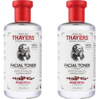 Thayers alkoholfri fugtgivende rosenblad Troldnd Ansigtstoner med Aloe Vera Formula Vegansk hudlge testet og anbefalet 12 Oz (pakke med 2)