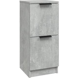 skænk 30x30x70 cm konstrueret træ betongrå