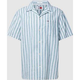 TJM STRIPE LINEN SS SHIRT EXT