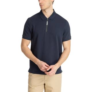 MK Cotton Half-Zip Polo Shirt - Blue - Michael Kors - L