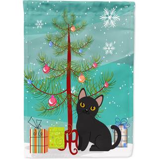 """" Caroline's Treasures BB4417GF Garden Size Bombay Cat Merry Christmas Tree Flag Multicolor Small """"