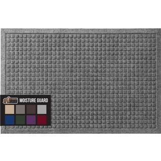 Gorilla Grip Ultra Absorbent Moisture Guard Doormat absorberer op til 5,7 kopper vandfarvning og fade resistent pigget gummi bagp? alle vejrm?tte