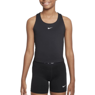 Nike Dri-Fit Swoosh Sports Bras Girls - Black, Size M - black