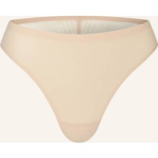 CHANTELLE LAB - String trusse med blondekant - Softstretch - Beige