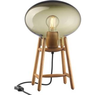 FDB Møbler U4 Hiti bordlampe Smoked glass-oak nature lacquered