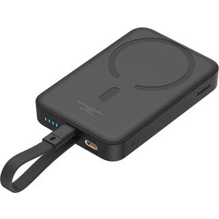 Baseus Powerbank Magnetic Mini 10000mAh Lightning Powerbank - Sort - 10000 mAh