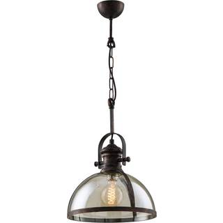 Glas hængelampe AV-5063-1BSY Avonni, dæmpbar, Sort, Stue/spisestue, Metal