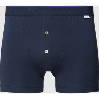 Schiesser Revival Herren Shorts blau Baumwolle & Mix unifarben