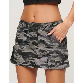 Superdry Superdry Grey Utility Parachute 100% Cotton Skirt