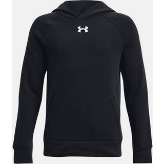 Under Armour Rival Fleece Boys' Hoodie Black / White YSM (127 - 137 cm)