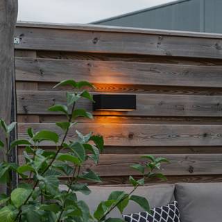 Moderne væglampe sort IP65 - Houks