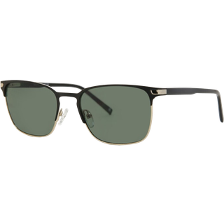 Firkant Fuld Kant Metal Black Solbriller Mænd - SmartBuy Collection - Black Gold - 53mm