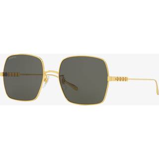 Gucci GG1434S Asian Fit 001 57 Solbriller Kvinder Guld - Gold - 57mm