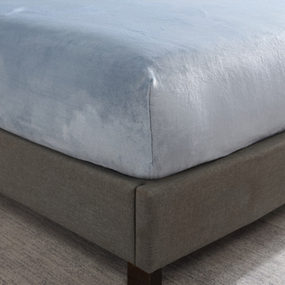 Cathay Home Queen Flannel -Plush Fitted Sheet - Ultra Soft & Thick Plush No -Pilling - All Season Cosy Warmth - 12 """" Deep Pocket Fitted Sheet (Q