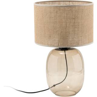 Bordlampe Melody TK Lighting, Creme/amber, Stue/spisestue, Tekstil/stof/silke