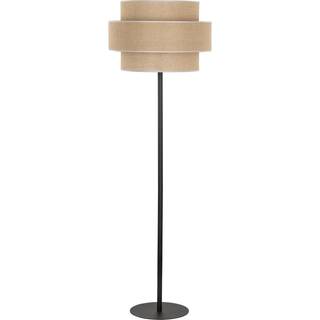 Calisto gulvlampe, jute, cylinder, naturbrun, højde 155 cm