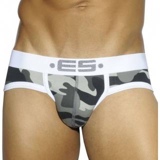 ES Collection Camouflage Basic Brief - Grey