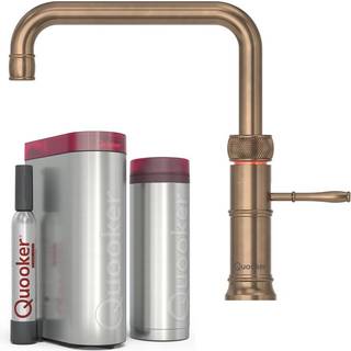 Quooker Classic Fusion Square inkl. PRO3 & CUBE - Bruneret messing