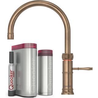 Quooker Classic Fusion Round inkl. PRO3 & CUBE - Bruneret messing