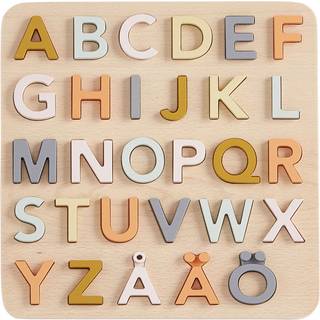 Alfabetpuslespil i træ - A-Z