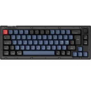 Keychron V2 QMK 65% RGB Knob Hotswap Tastatur - Frosted Black [K Pro Brown]